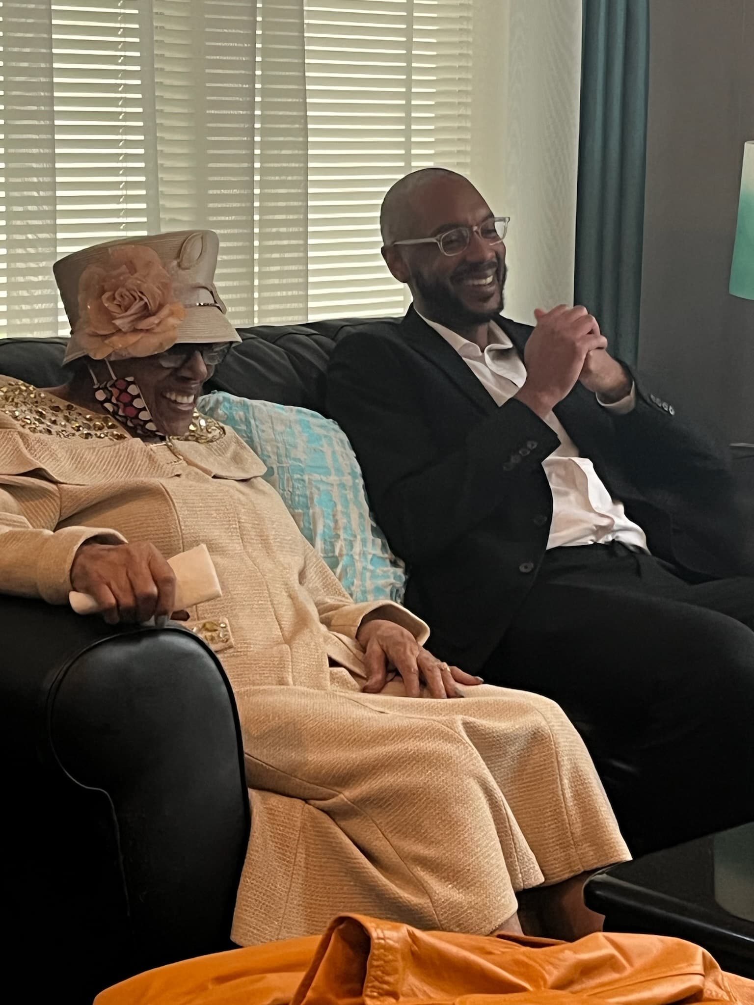 Jus with his grandmother in Detroit